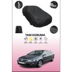 Dokaca Siyah Volkswagen Passat Variant 2005 - 2010 Uyumlu Araba Brandası, Koruyucu Örtü, Oto Branda