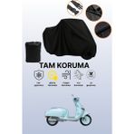 Dokaca Siyah Yuki Mojito 50 Uyumlu Motor Branda, Koruyucu Örtü, Motosiklet Brandası - Siyah Arka Çanta ve Kilit Uyumsuz