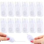 Dokeno 12 adet mini düzeltme rulosu, düzeltme faresi, tippex akışkan, 4 m x 5 mm, kompakt düzeltme bandı rulosu, beyaz çıkış bandı, ofis, ev, ofis veya okul için mini düzeltme bandı (beyaz)