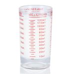 Dokeno Ölçek Bardağı Shot Bardağı Terazili 120 ml Espresso Likör Bardağı Mini Ölçüm Kabı Sağlam Pişirme Ölçüm Kabı Mutfak Bar Votka Kokteyl Tekila Votka için