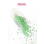 Dökme Cam Kum Boncuk (8/0) 3 mm - 20 Gram - Şeffaf Açık Yeşil - BNC150
