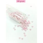 Dökme Cam Kum Boncuk Büyük Boy (6/0) 4 mm - 60 Gram - Toz Pembe - BNC113