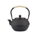 Dökme Demir Çay Potu Set Japon Çaydanlık Tetsubin Su Isıtıcısı Metal Net Filtre ile 600 ml Şakayık Kung Fu Çay Demlikleri Otantik | Çaydanlıklar - Siyah