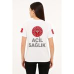 DOKSAÜNİFORM 112 TİŞÖRT,PAREMEDİK TİŞÖRT,PENYE,%100 PAMUK,SIFIR YAKA,ACİL SAĞLIK KIYAFETİ
