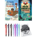 Doktor Dinozor'la Ateşe Yolculuk ve Benim Zürafam Uçabilir 2'li Set - Kalem