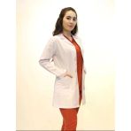 Doktor Hemşire Bayan Orta Boy Gömlek Yaka Beyaz Önlük S