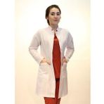 Doktor Hemşire Bayan Uzun Boy Hakim Yaka Beyaz Önlük Xs