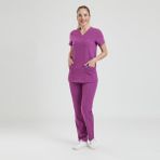 Doktor, Hemşire Forması Üst– Kadın, Pembe - Renkli - XS