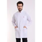 Doktor Öğretmen Erkek Önlük Ara Boy Hakim Yaka - XS