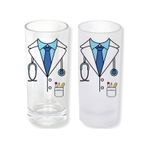 Doktor Önlüğü Desenli Buzlu Ya Da Buzsuz Seçenekleriyle Rakı Bardağı GHSTBSTRK0016