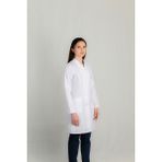 Doktor/hemşire Önlüğü Hakim Yaka Dar Kesim - Beyaz