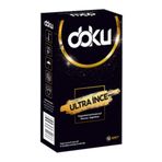Doku Ultra İnce Kayganlaştırıcılı Doğal Lateks Prezervatif 12li