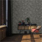 Dokulu Duvar Kağıdı | BETA, 1108-4, Koyu, Elyaf Taban (Non-Woven), Vinil kaplı, Silinebilir Yüzey / 1.06x15.6 m - 16.5 m², Yüksek Kalite