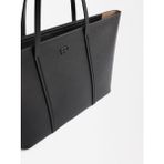 Dokulu Günlük Shopper Çanta - Standart - Siyah