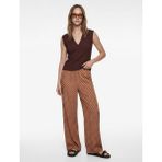 Dokulu Kolsuz Slim Fit V Yaka Bluz