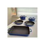 Döküm 5 Parça Tencere Ve Tava Seti Trendy Silikon Kulp Hediyeli-finalonline - Yeşil