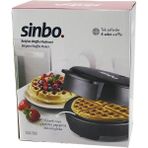 Döküm Belçika Waffle Makinesi Elektrikli 4 Waffle Yapışmaz Yüzey 1000W SSM-2589