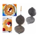Döküm Granit Waffle Kalıbı 19x16 cm