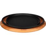 Döküm Pizza/krep/pankek Tavası, Ahşap Altlıklı - Lv As 120 - Lv As 133