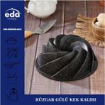 Döküm Rüzgar Gülü Kek Kalıbı 26 Cm, Şık ve Dayanıklı Tasarım - Seçenek 1 - Antrasit