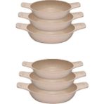Döküm Saplı Granit Güveç Sahan Set | 6 Parça |vizon |18CM-20CM-22CM