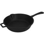 Döküm Yuvarlak Kızartma Tavası Döküm Demir Yekpare Saplı. Çap(Ø)24cm