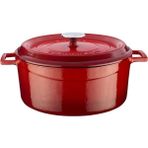 Döküm Yuvarlak Tencere, Trendy, 28 Cm, 6.71 L Hacim, Kırmızı