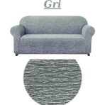 Dokuma Jakar Koltuk Örtüsü. Lastikli, Esnek, Yıkanabilir Koltuk, Kanepe, Çekyat Örtüsü/kılıfı. 3lü - 180 x 230 cm - Gri