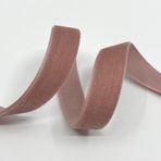 Dokuma kenarlı lüks kadife bant, 16 mm, 5 m rulo, 33 renk, yıkanabilir, hediye paketleri, dekorasyonlar, dikiş için, ipek şerit dokuma Säckingen GmbH (263 kolonial rose (gül kurusu koyu))