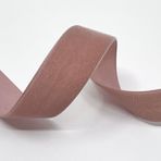 Dokuma kenarlı lüks kadife bant, 22 mm, 5 m rulo, 33 renk, yıkanabilir, hediye paketleri, dekorasyonlar, dikiş için, ipek şerit dokuma Säckingen GmbH (263 kolonial rose (koyu gül kurusu))