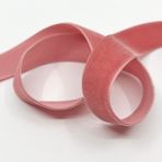 Dokuma kenarlı lüks kadife bant, 22 mm, 5 m rulo, 33 renk, yıkanabilir, hediye paketleri, dekorasyonlar, dikiş için, ipek şerit dokuma Säckingen GmbH (645 eski pembe (gül kurusu))