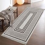 Dokuma Yolluk 80x150 cm Siyah Beyaz