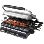 DÖKÜMİX Ultra Plus Organik Demir Döküm Tost Makinesi 1000 W Gri Renkli Fırçalı Yağdanlık Özellikli