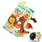 Dokun ve Hisset Bebek Kitapları,Bebekler için Kırışık Kitaplar - Komik Duyusal Bebekler Kitapları Kuyruklu Bebekler Kitabı | Yaratıcı Okul Öncesi Öğrenme Oyuncakları Ev Okulu için Yürümeye Başlayan İn