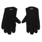 Dokunmatik Ekran Eldiveni, Koşu Için Erkekler Için 1 Çift Dayanıklı Kış Süet Eldiven (BLACK)