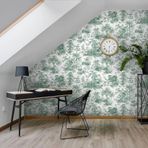 Dokusu ve Renkleriyle Dikkat Çeken Tropic Duvar Kağıdı | TROPICANO, 9909-3, Yeşil, Kağıt Taban, Vinil kaplı, Silinebilir yüzey / 1.06x15.6 m - 16.5 m², Yüksek Kalite