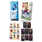 Dokuz Yayınları DÂHİ MESSİ CİLTLİ POSTER + STİCER + KART HEDİYELİ FUTBOLCU KİTABI