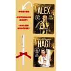 Dokuz Yayınları Efsane Futbolcular Seti (2 Kitap) Hagi, Alex, Galatasaray, Fenerbahçe, Dokuz Yayınları