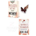 Dokuz Yayınları Mevlana Celaleddin-i Rumi Mesnevi(CİLTLİ) ve Şems-i Tebrizi Aşk-ı Ala 2 Kitap(Kelebek Ayraç Hediye)