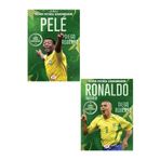 Dokuz Yayınları PELE - RONALDO / Benim Futbol Kahramanım ( Büyük Poster - Futbolcu Kartı HEDİYELİ ) 2 KİTAP
