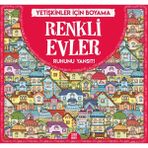 Dokuz Yayınları Renkli Evler Boyama Kitabı 60 Sayfa Yetişkinler İçin Eğlenceli ve Rahatlatıcı