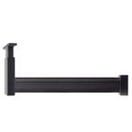 dolap çubuğu Ayarlanabilir Yükseklik Metal Dolap Askı Çubuğu, Çamaşırhane/Depo/Karavan Için Ahşap Dolap Giysi Düzenleyici Direği, Vidalı Gardırop Vale Bar Takımı(Black,95cm(37 3/8 in))