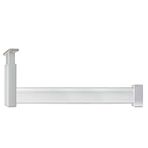 dolap çubuğu Ayarlanabilir Yükseklik Metal Dolap Askı Çubuğu, Çamaşırhane/Depo/Karavan Için Ahşap Dolap Giysi Düzenleyici Direği, Vidalı Gardırop Vale Bar Takımı(Silver,100cm(39 3/8 in))