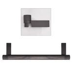 dolap çubuğu Sessiz Kaymaz Dolap Elbise Askısı Metal, Üstten Monteli Dolap Askı Çubuğu Ahşap Damarlı, Destek Braketli Kesilebilir Gardırop Direği Takımı(Color D,80cm(31 1/2 in))