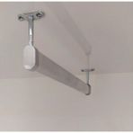Dolap Içi 40 cm Oval Elbise Askı Borusu, Tavan Askı Aparatı Vidaları Hediye
