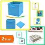 Dolap İçi + Çekmece Düzenleyici Seti 2Li - Akıllı Organizer Çözümü Mavn62