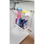 Dolap Içi Düzenleyici Yapışkanlı Kaydırmalı Katlı Raf Organizer - BEYAZ