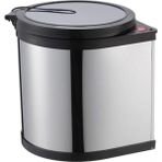 Dolap İçi Kapağa Monte Metal Krom Çöp Kovası 11 LT (751400)