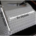 Dolap Içi Kapitone Güpürlü Raf Örtüsü En 35cm Boy 250cm Beyaz