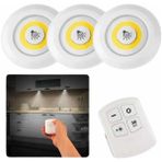 Dolap Işığı Mutfak Rafı Işığı Uzaktan Kumandalı 3 Lü Spot LED Lamba - HS7792-1586 - Çok Renkli